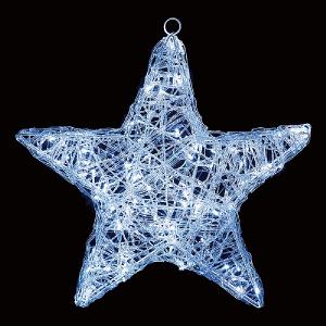 Premier 58cm Cool White LED Acrylic Star