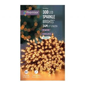 Premier 300 Vintage Gold LED SparkleBrights (Green Cable)