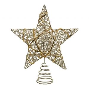 Decoris Champagne Iron Tree Top Star