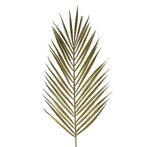Decoris Gold Fern Spray with Glitter