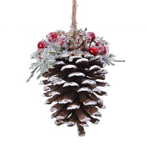Decoris Pinecone with Berries Hanging Decoration