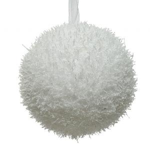 Decoris White 80mm Foam Bauble