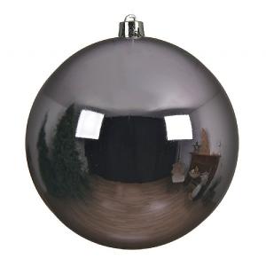 Decoris Frosted Lilac 140mm Shiny Bauble