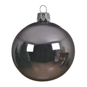 Decoris Frosted Lilac Shiny 80mm Bauble