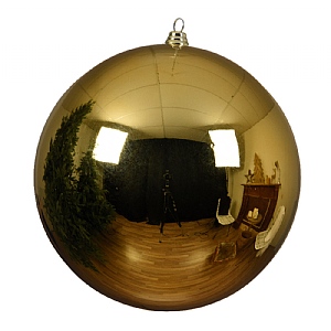 Decoris Sage Green 100mm Foam Bauble with Tinsel