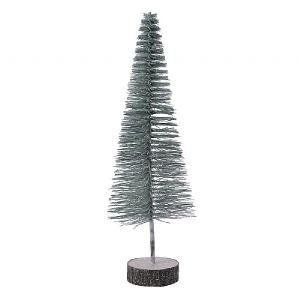 Decoris Green Plastic Tree with Glitter 64cm