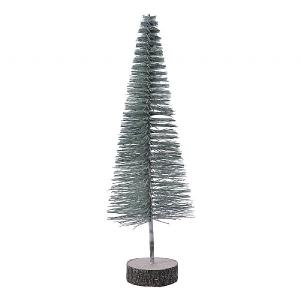 Decoris Green Plastic Tree with Glitter 44cm