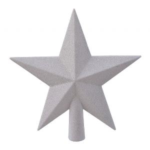 Decoris Winter White Tree Top Star with Gitter