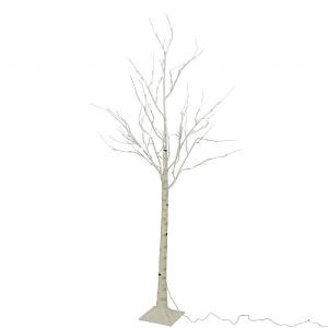 Lumineo 240cm Cool White LED White Birch Tree