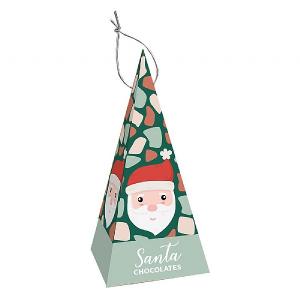Treat Kitchen Hanging Pyramid Decoration Santa Chocolates 80g
