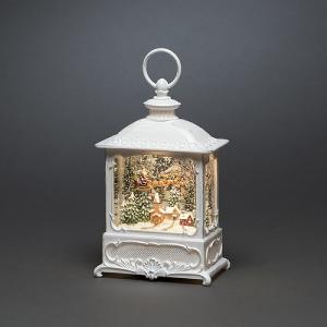 Konstsmide Santa Over Village Water Lantern (Battery Operated)