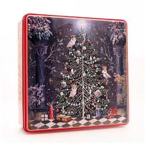 Grandma Wild's Decorated Christmas Tree Shortbread in Embossed Tin 400g