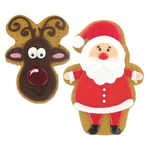 Iced Gingerbread Deluxe Reindeer & Santa 35g/55g (Assorted Designs)