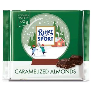 Ritter Sport Winter Bar Caramelised Almonds 100g