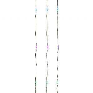 60 Pastel LED Battery Operated Micro Lights (Silver Cable)