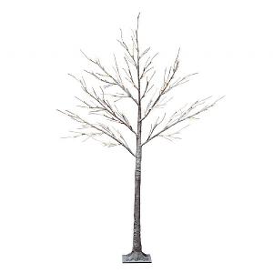 Lumineo 180cm Warm White LED Brown Birch Tree