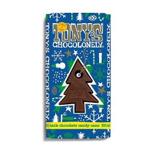 Tony's Chocolonely Mint Candycane Dark Chocolate Bar 180g