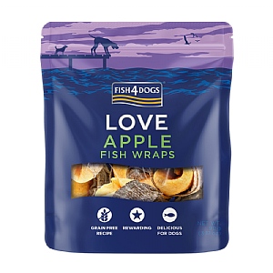 Fish4Dogs Love Apple Fish Wraps 90g