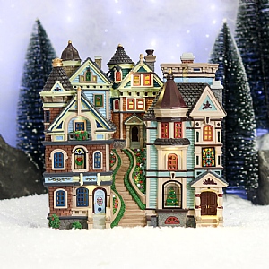 Lemax Houses On A Hill