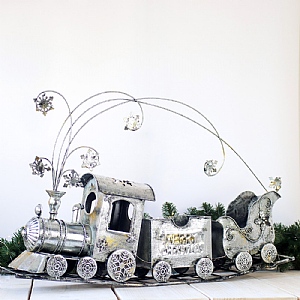 LED Metal Train with Smoke