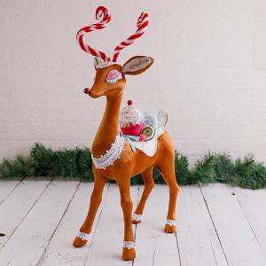 Gingerbread Reindeer Christmas Figurine