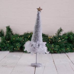 Silver Felt Tree Table Decoration