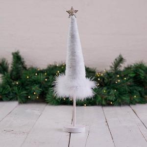 White Felt Tree Table Decoration