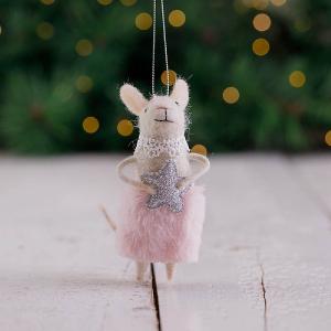 Mouse in Pink Skirt Tree Decoration