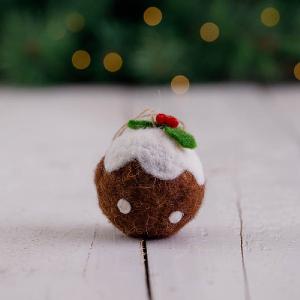 Christmas Pudding Tree Decoration