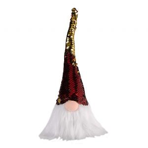 GlamGonk Red & Gold Christmas Figure