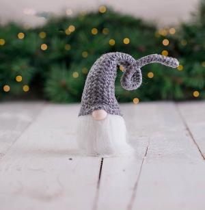 Grey Hanging Gnome Decoration