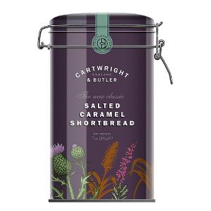 Cartwright & Butler Salted Caramel Shortbread Rounds in Tin 200g