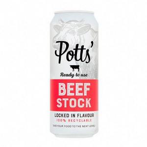 Potts Beef Stock in Recyclable Can 500ml