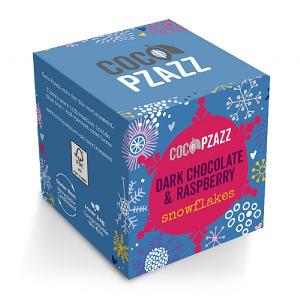 Dark Chocolate & Raspberry Snowflakes 96g