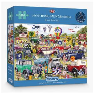 Gibsons Motoring Memorabilia 1000 Piece Jigsaw Puzzle