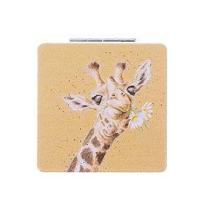 Wrendale 'Flowers' Giraffe Compact Mirror