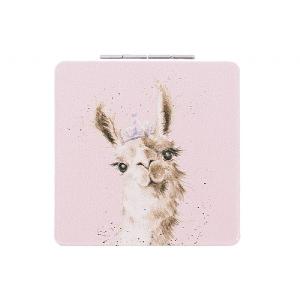 Wrendale 'Llama Queen' Compact Mirror