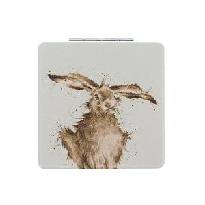 Wrendale 'Hare-Brained' Hare Compact Mirror