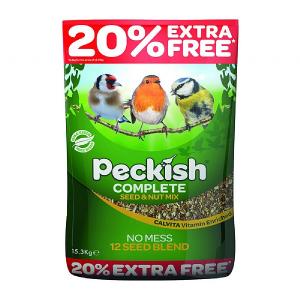 Peckish Complete Seed & Nut Mix 12.75kg + 20% Extra Free