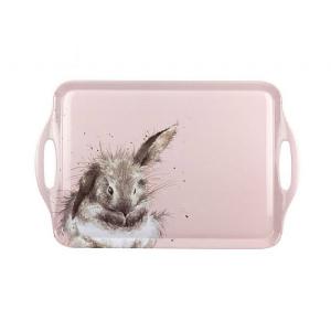 Portmeirion Wrendale Large Handled Tray (Pink Rabbit)