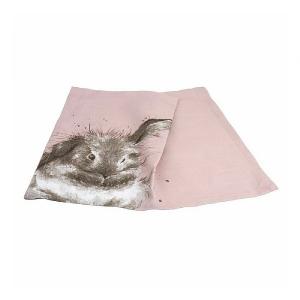 Portmeirion Wrendale Tea Towel (Pink Rabbit)