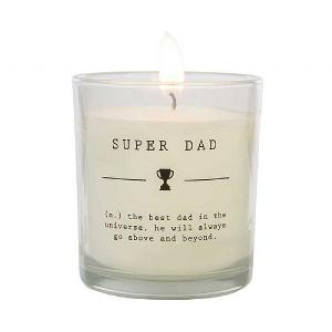 Wax Lyrical Dictionary 'Super Dad' Wax Filled Glass Candle