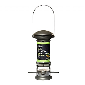 Tom Chambers 2 Port Pewter Flick ‘n’ Click Seed Feeder