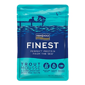 Fish4Dogs Finest Trout Mousse Pouch Wet Dog Food (100g)