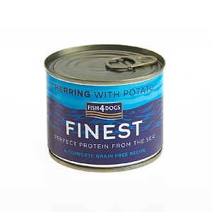 Fish4Dogs Finest Herring With Potato Tin 185g