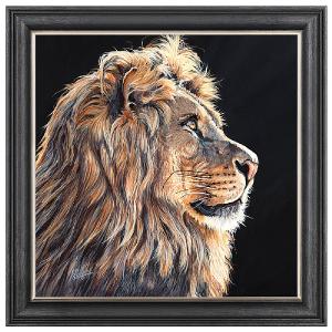 'Hopeful' Lion Picture 96x96cm