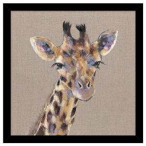 'George' Giraffe Picture 43x43cm
