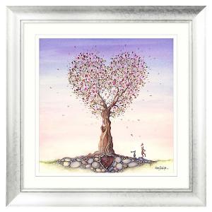 'Love Tree' Rabbits Picture 82x82cm