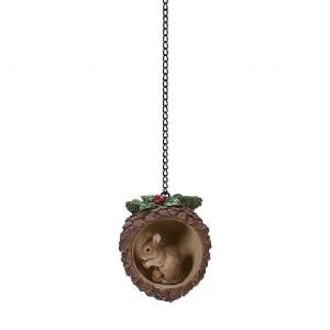 Vivid Arts Dormouse in Pine Cone Tree Decoration (7cm)