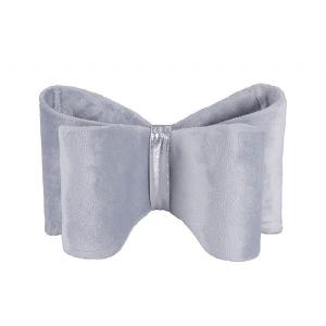 Rosewood Silver Velvet Dog Bow Tie